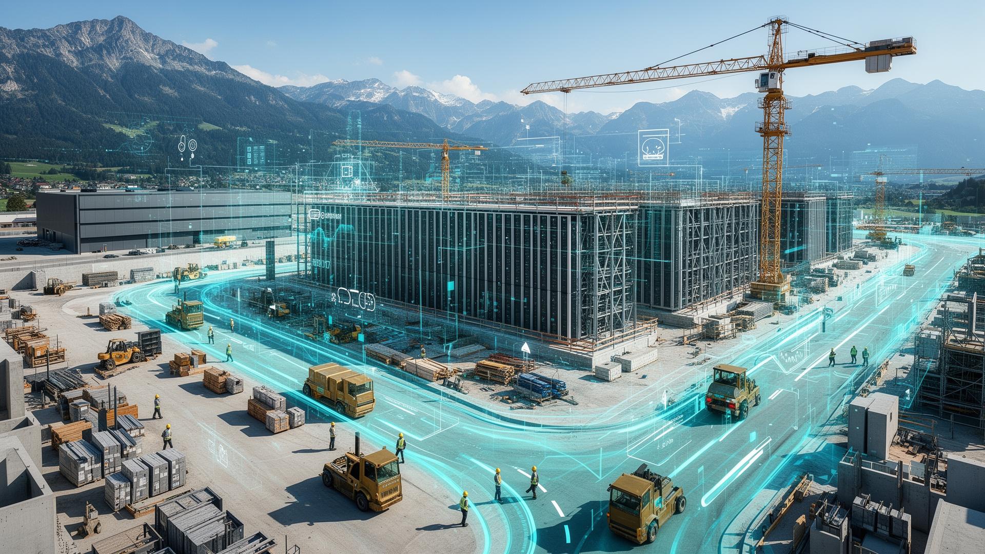 Rechenzentrum Baustelle